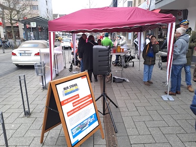 Infostand Marienstraße 01.02.2025 (c) Chris Wiese