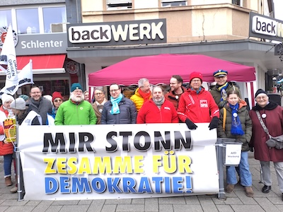 Infostand Marienstraße 01.02.2025 (c) Chris Wiese