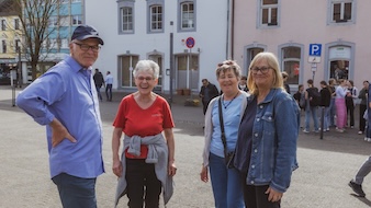 Menschenkette Innenstadt 21.03.2025 (c) Corinnna Bosselmann / COB24